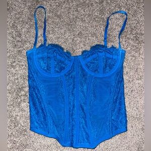 blue urban outfitters corset XS/S